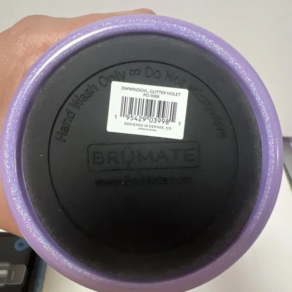NEW BRUMATE WINESULATOR™ 25 OZ WINE CANTEEN | GLITTER VIOLET no box